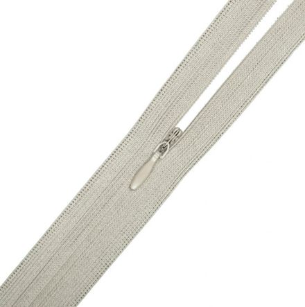 Молния н/р потайная  "Gamma"  / "BLITZ" , 20 см, №300 св.серый