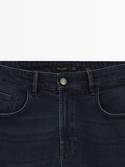 Massimo Dutti Зауженные джинсы из 100% хлопка, индиго