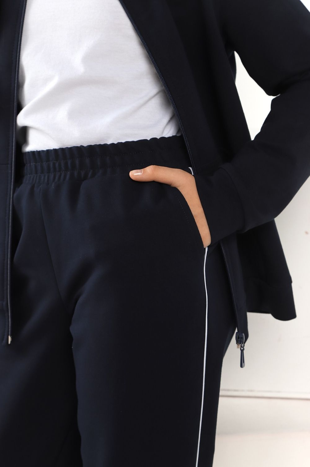 Костюм для девочки Скул-5 Виотекс ТЁМНО-СИНИЙ