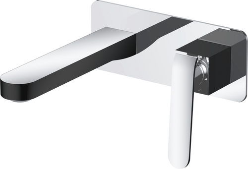 26044-C Смеситель вст. для раковины (черный+хром) "GANZER"  (8/1шт)