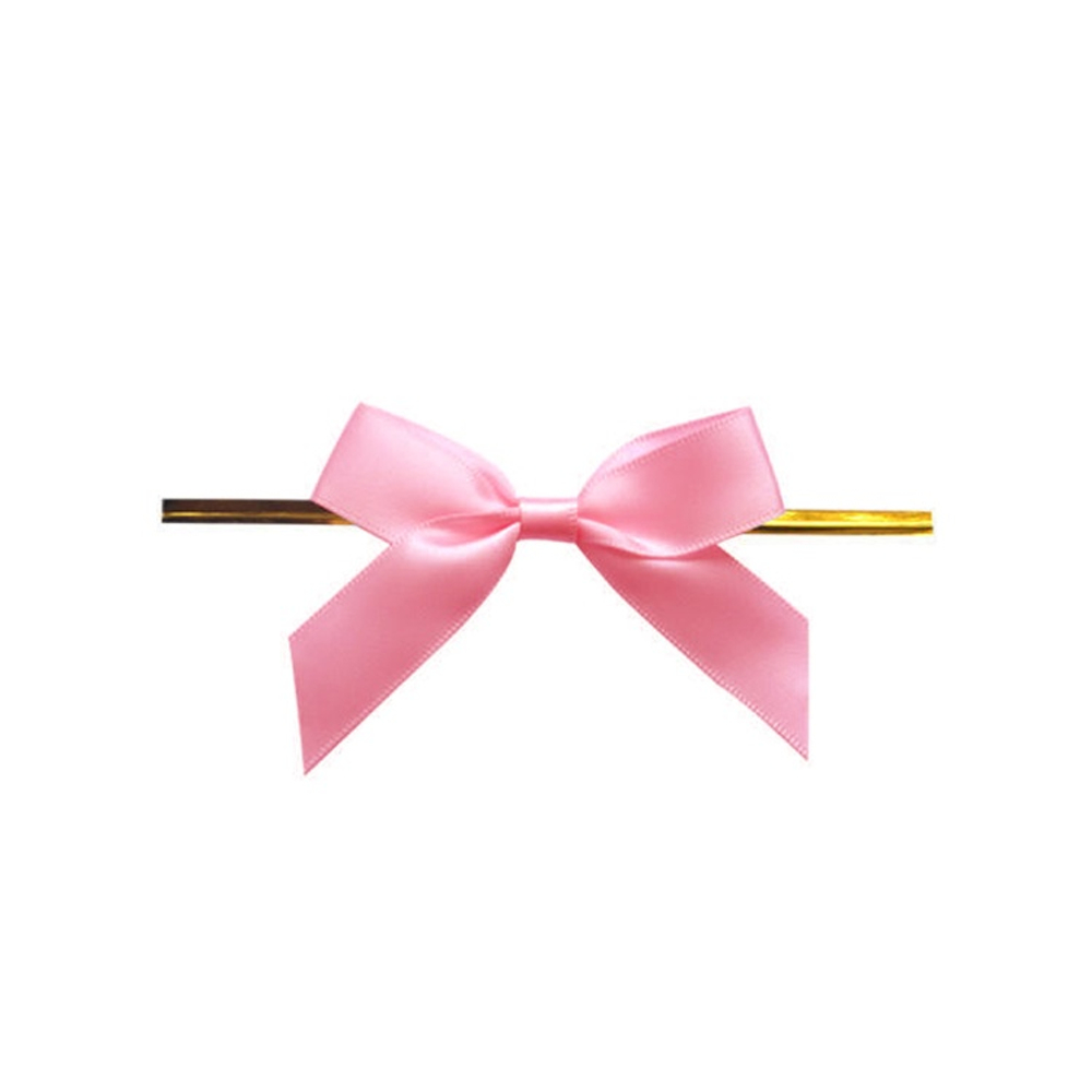 Твист-лента с бантиком, в ассортименте (розовый,голубой)