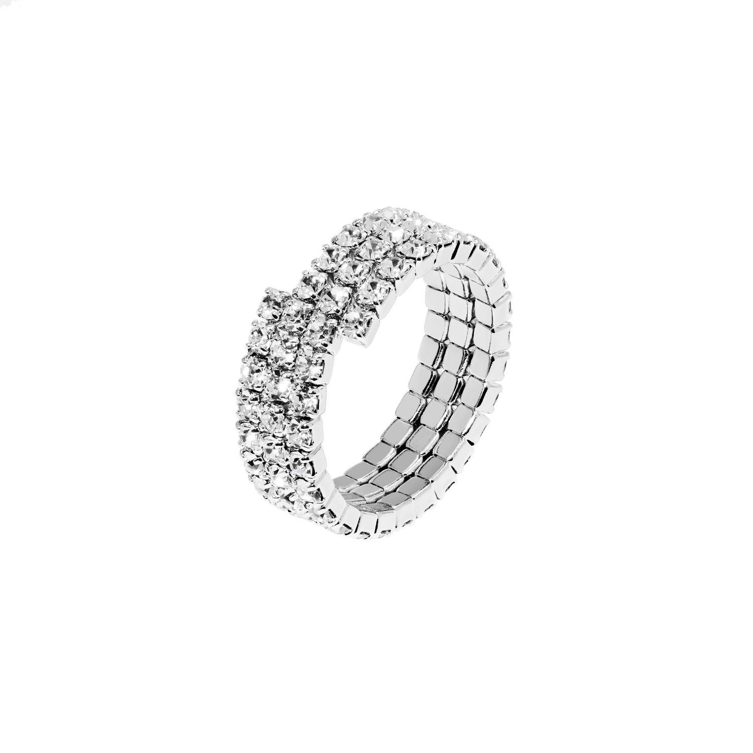 Кольцо Radiant Bond Ring - Silver Crystal