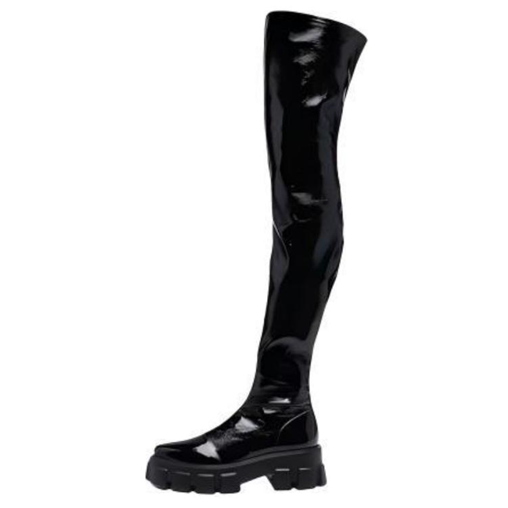 PRADA Over the knee Boots 6.5cm Women"s Black