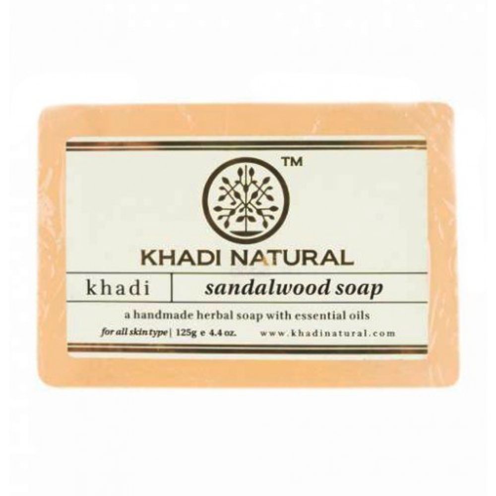 Мыло Khadi Natural Сандаловое дерево Sandalwood Soap 125 г