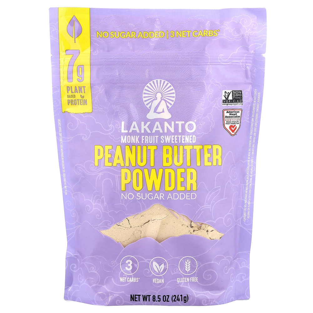 Lakanto, арахисовая паста в порошке, 241 г (8,5 унции)