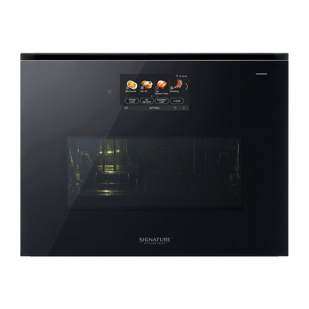 Духовой шкаф с микроволнами и паром Signature Kitchen Suite, 45 см, черный