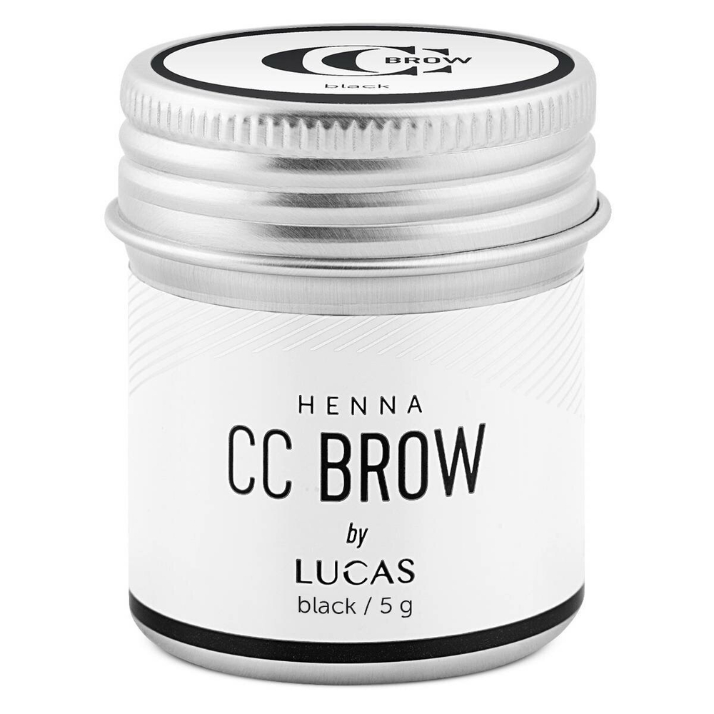 Хна для бровей CC Brow (black) в баночке(черный), 5 гр
