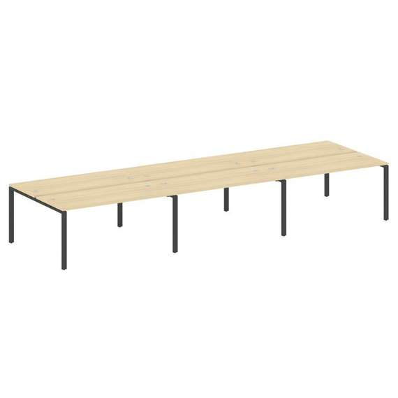 Метал Систем Рабочая станция на 6 мест на П-образном м/к БП.СМ-6.4