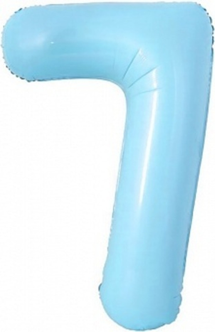 К Мини-цифра 7 Голубой 16''/41 см
