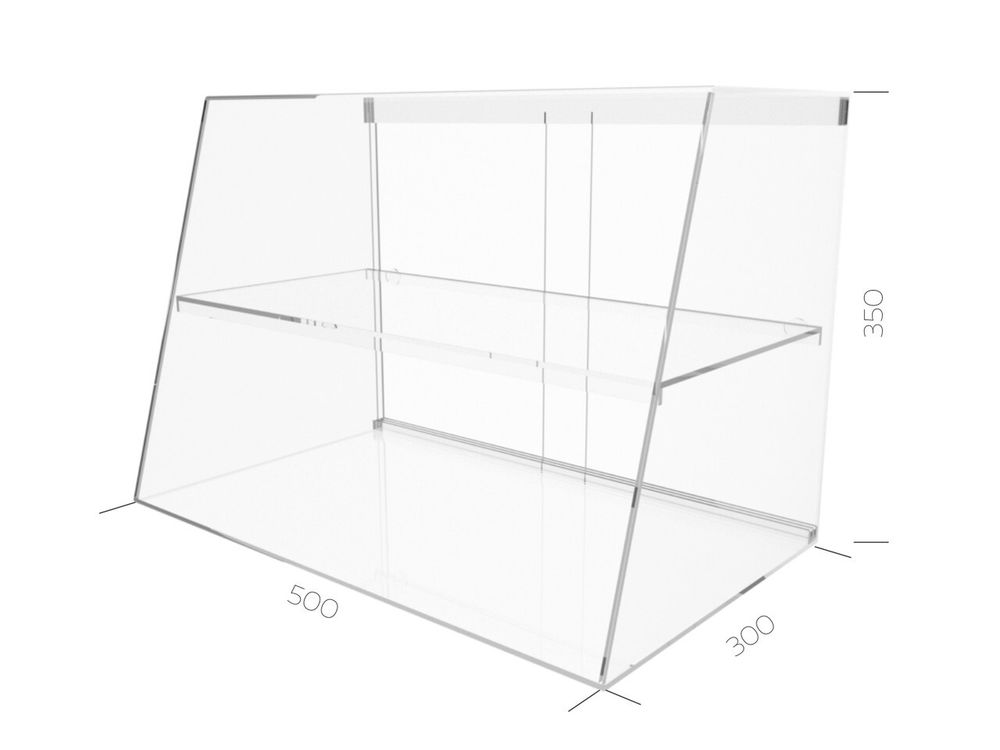 Витрина настольная акриловая под выпечку