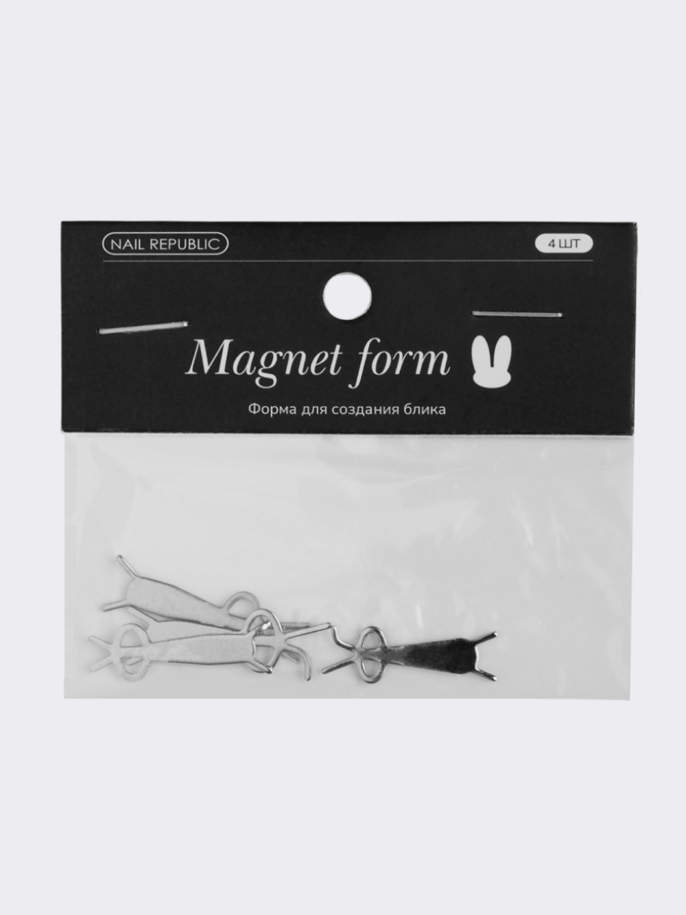 NR Форма для создания блика Кролики, 2,5 и 3 см, 4шт3