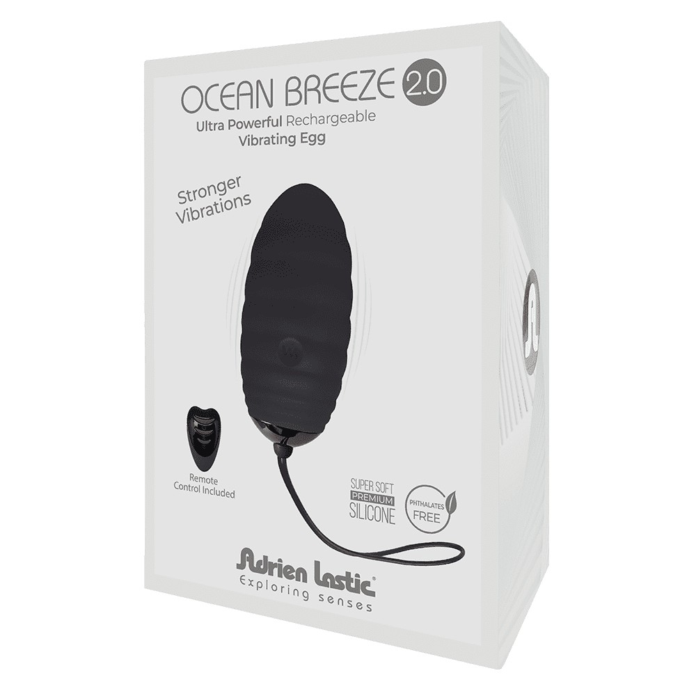 Ocean Breeze 2.0 + LRS виброяйцо с пультом ДУ чёрный