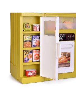 Игровой набор кухня Весёлый поварёнок с паром, 108 предметов (889-369)