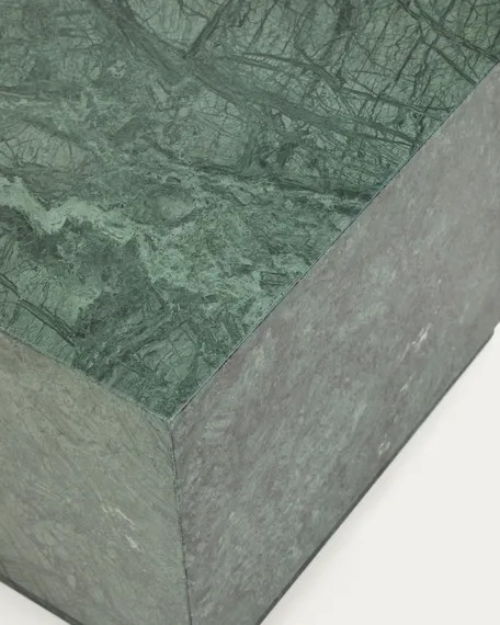 Приставной столик Sorein из черного мрамора 50 x 50 см