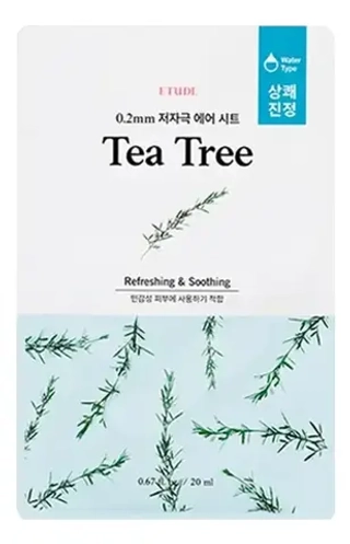 Etude House Маска для лица тканевая c чайным деревом - Therapy air mask, 20мл