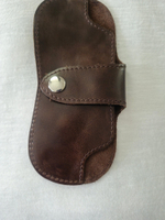 Футляр для очков, чехол для очков из натуральной кожи на шею очечник