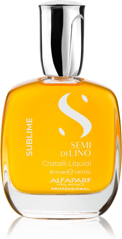 Alfaparf Milano Semi di Lino Sublime Cristalli - увлажняющее масло для блеска и смягчения волос /   50  ml  / GTIN 8022297154763