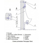 Писсуар "Люкс" без крепл. d 32 (Rosa)