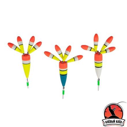 Поплавок зимний ЯМАН "Цветок 4", бальса, 2,5 г, цв. в ассорт.