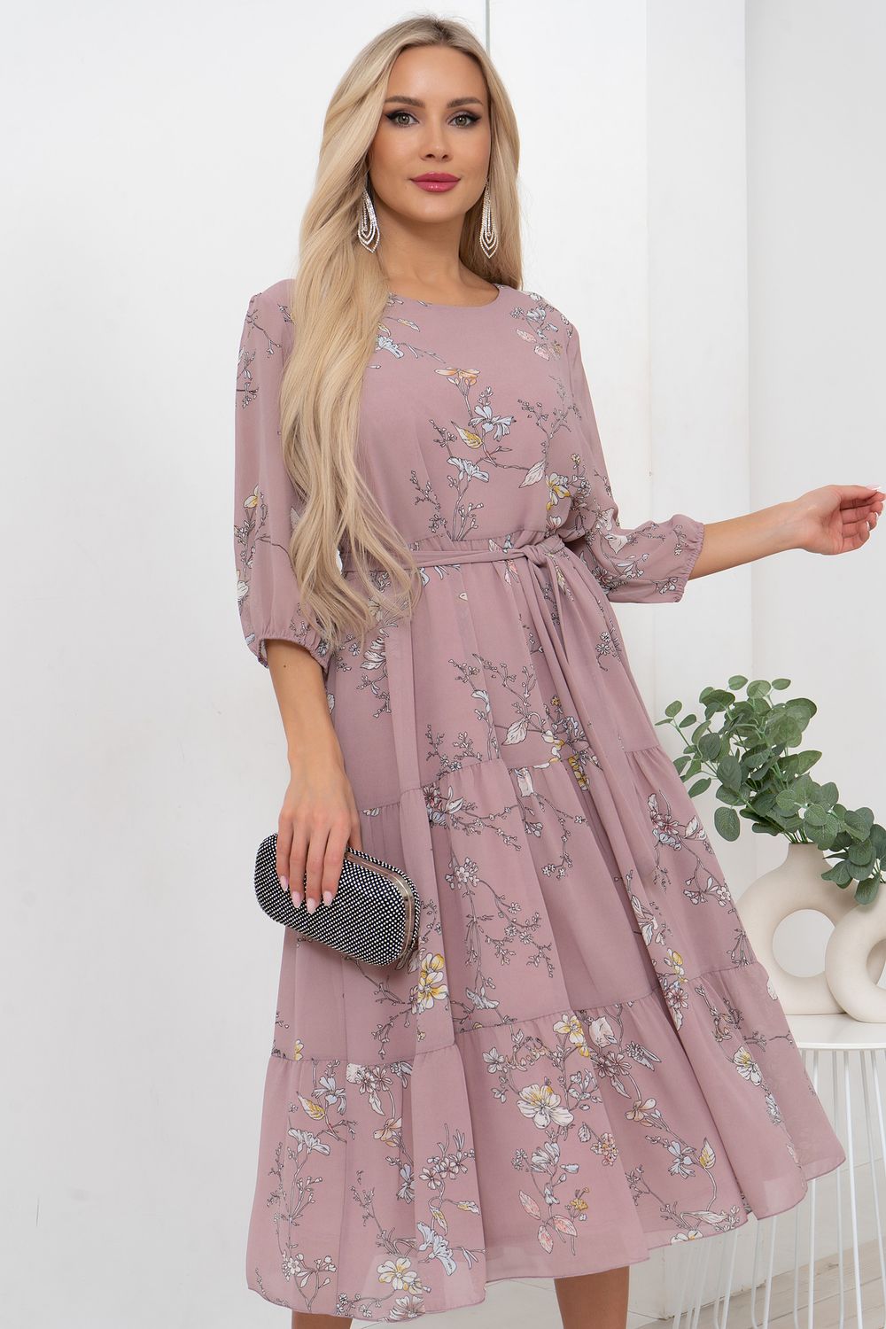 Платье Хелен (пудровый) Р11-1075/10 Nikol