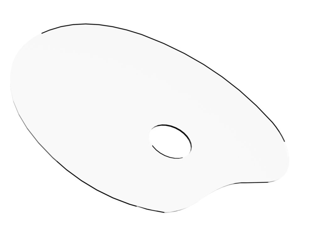 Палитра для красок прозрачная акриловая