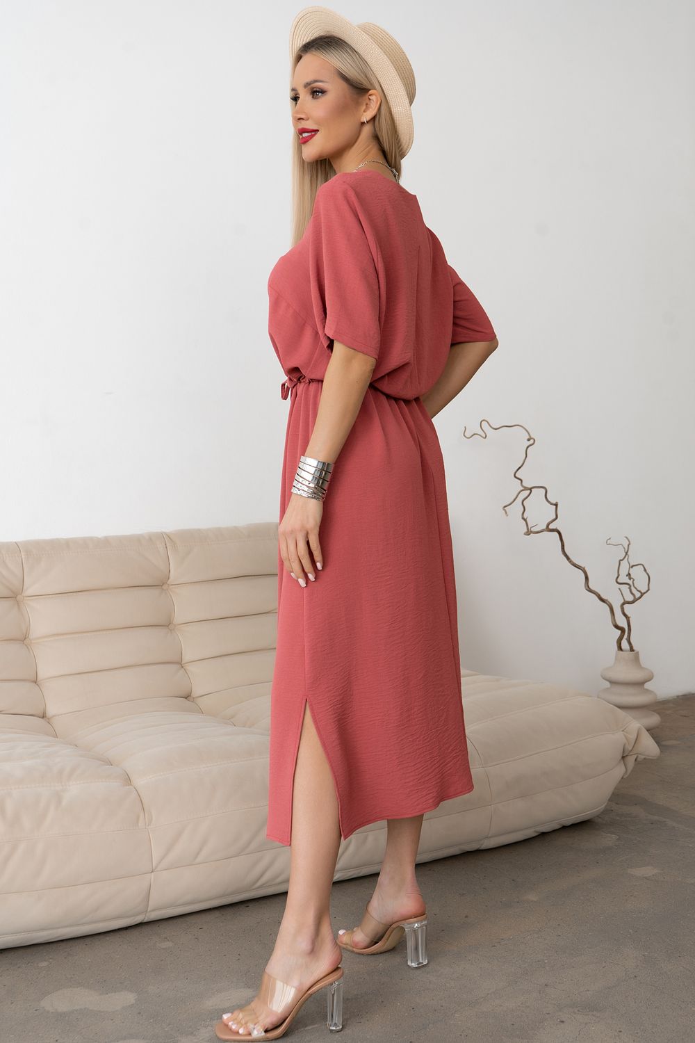 Платье Каталина (коралл) Р11-1246/3 Nikol