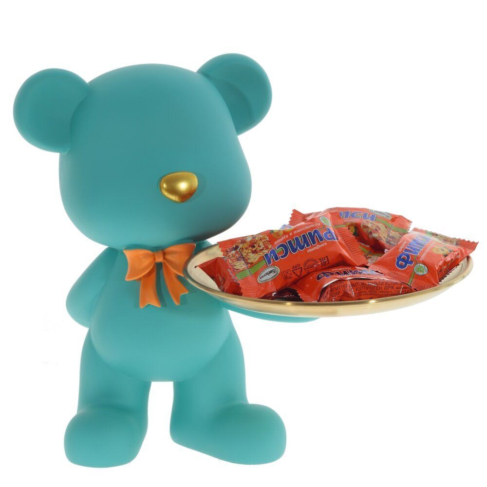 GAEM Фигурка декоративная "Медвежонок" с блюдом, L23 W23 H24 см