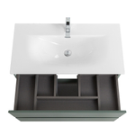 Тумба с раковиной подвесная BelBagno KRAFT-800-2C-SO-VO Еловый матовый, раковина белая BB-8099-80