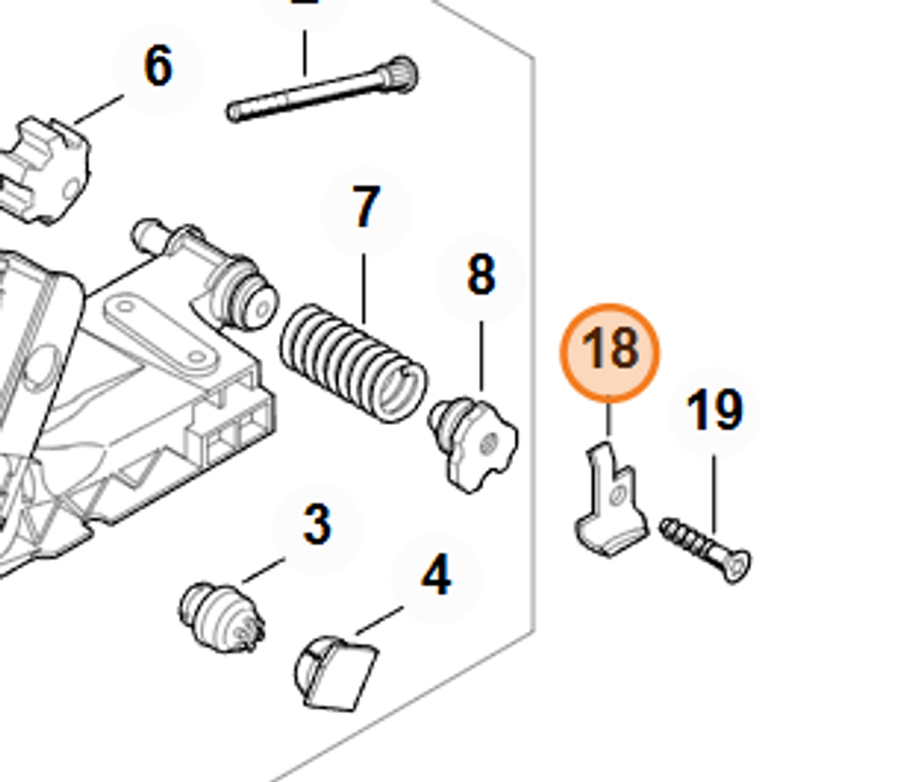 Цепной улавливатель для бензопилы STIHL MS 361. арт.T0039 FARMERTEC (STIHL 1119 656 7705)
