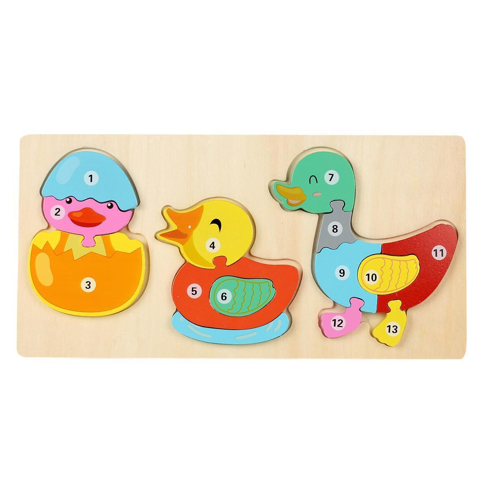 Развивающая игрушка деревянная Пазл по номерам, C-41856