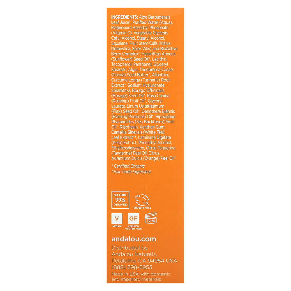 Andalou Naturals, осветляющая сыворотка, с куркумой и витамином C, 32 мл (1,1 жидк. унции)
