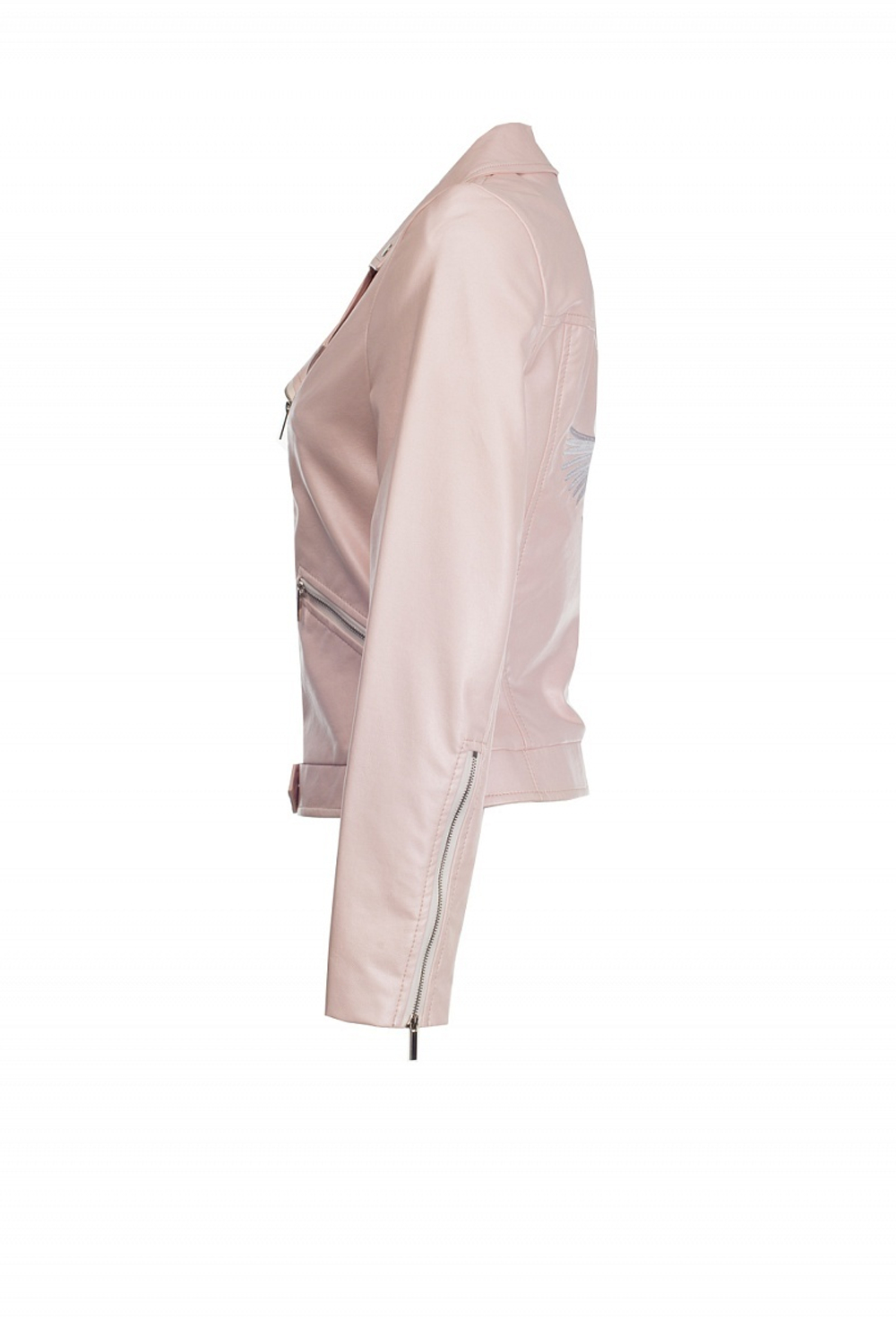 Куртка-косуха из экокожи розовая LE-05-17FW