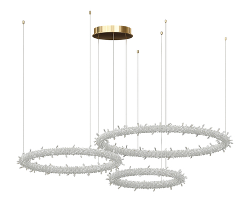 07875-80+60+40P,36(3000K) Люстра Лиам латунь