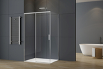 Душевой уголок Soft 2 VSR-3SO29011CL, 1100*900, хром, стекло прозрачное