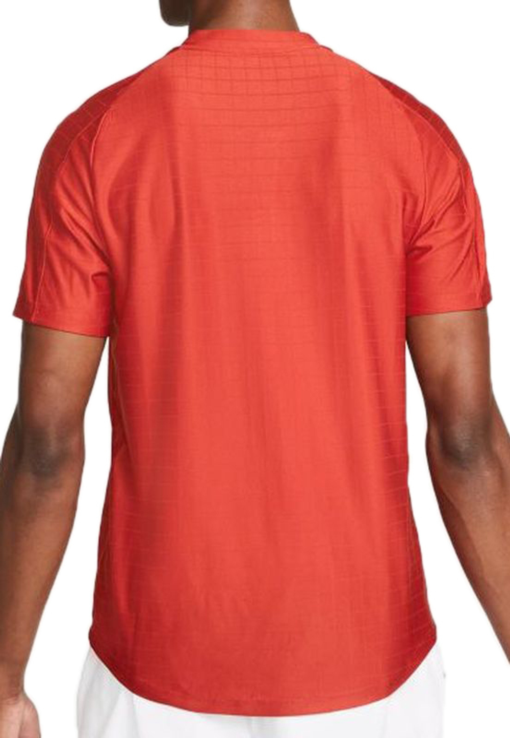 Мужское теннисное поло Nike Court Dri-Fit Advantage Polo M - cinnabar/cinnabar/white