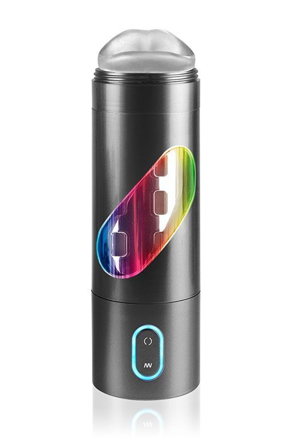 Перезаряжаемый мастурбатор-ротик Extreme Toyz Rechargeable Roto-Bator Mouth (Цвет: черный)