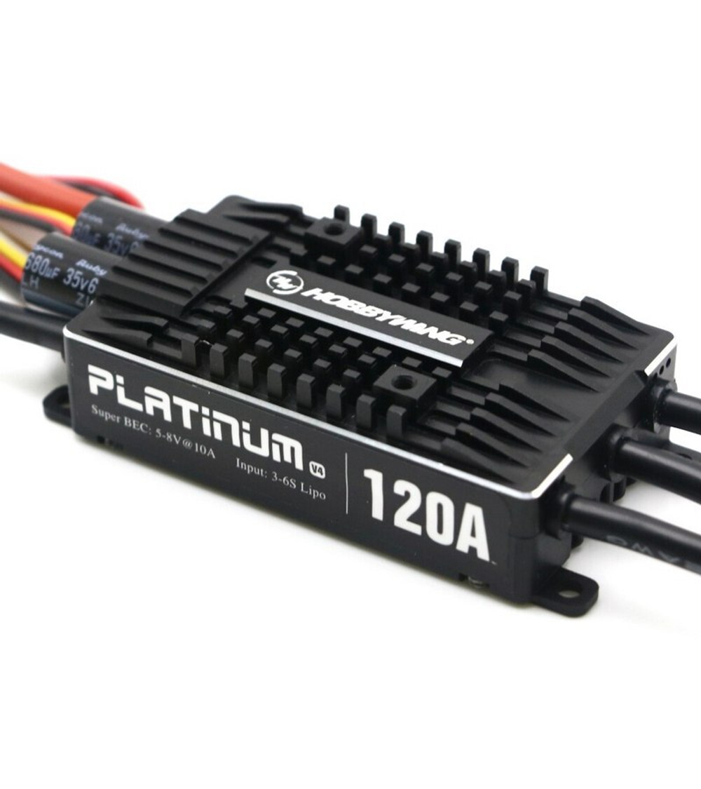 Бесколлекторный регулятор Hobbywing Platinum 120A-V4 (120A-150A, Aircraft, Heli)