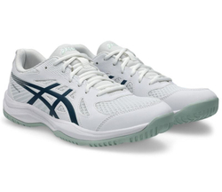 Мужские кроссовки для бадминтона/сквоша Asics Upcourt 6 - white/tranquil teal