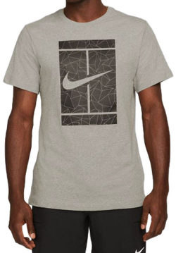 Футболка мужская теннисная Nike Men's Spring Seasonal Court T-Shirt - dk grey heather