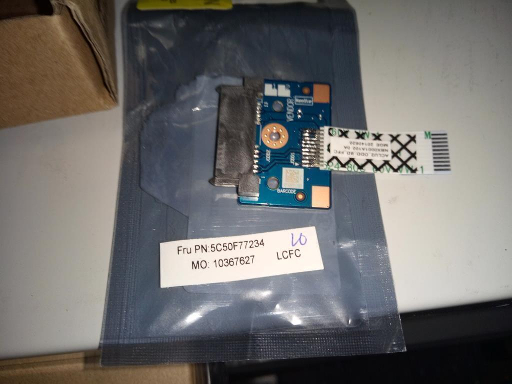 Плата подключения привода DVD для ноутбука Lenovo G50-45, с кабелем (5C50F77234), оригинал