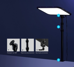 Осветитель светодиодный Godox ES45 Kit с креплением для стола