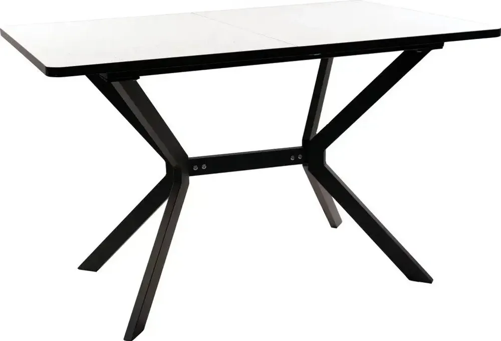 Стол Миллер пластик бабочка раздвижной чёрный (комплект ног №7)