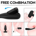 Черный вибронабор из 5 предметов (Цвет: черный)