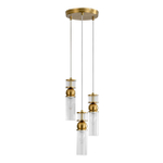 8276/3A MODERNI латунь/прозрачный, металл/стекло Подвес Е14 3*40W 220V DENVER