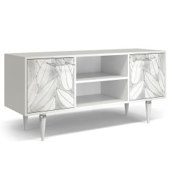 Тумба под ТВ Арт 155см Классик Айс Сильвер