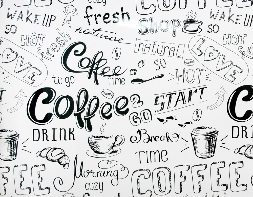 ПАНЕЛЬ ИНТЕРЬЕРНАЯ ПВХ (ФАРТУК) БЕЛОЕ КОФЕ 3000Х600Х1,3ММ