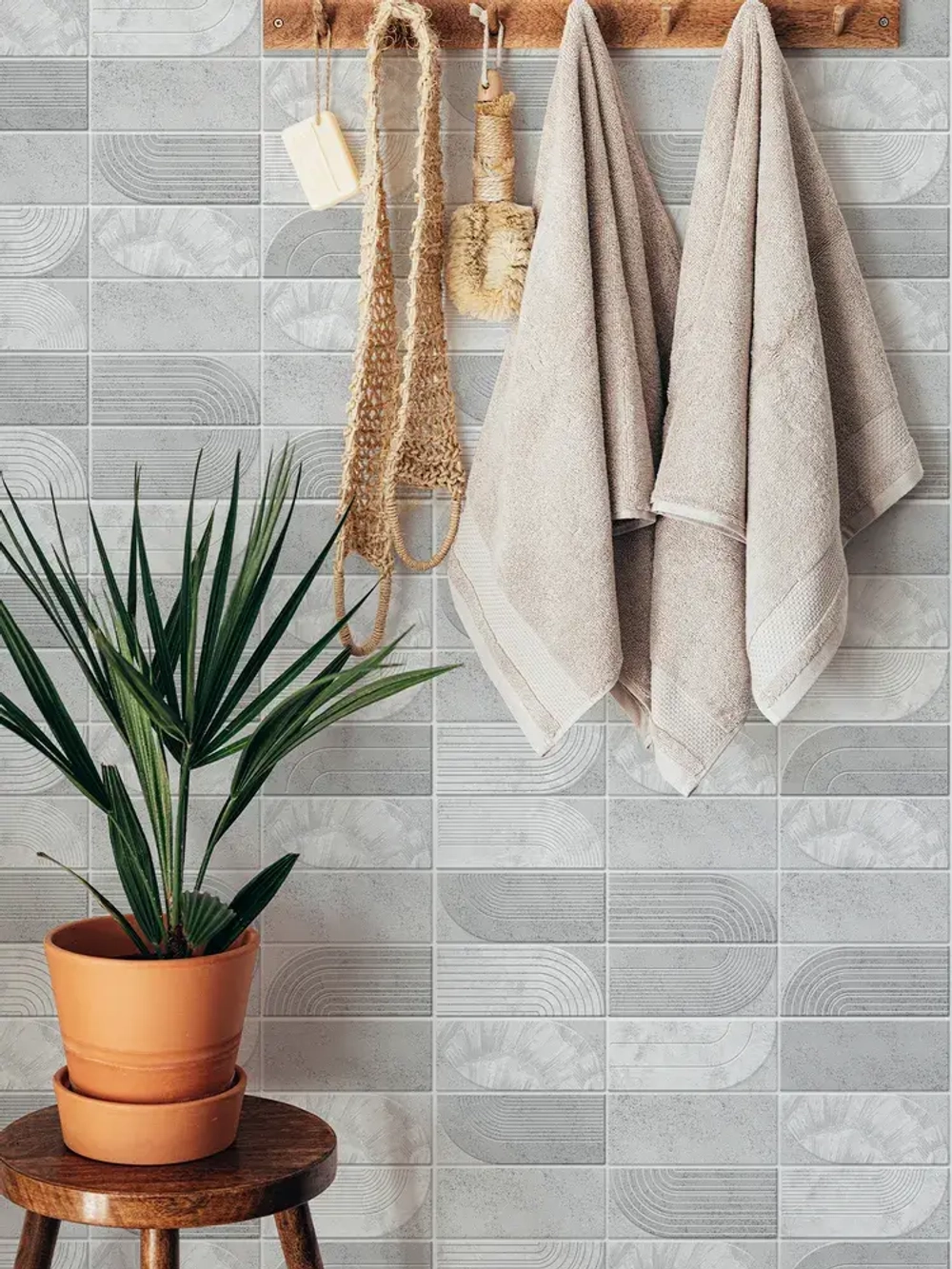 Декоративная стеновая панель ПВХ Палома Грей 482х482 мм