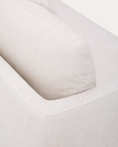 Трехместный диван-кровать Laira, 225 см, шенилл цвета экрю 