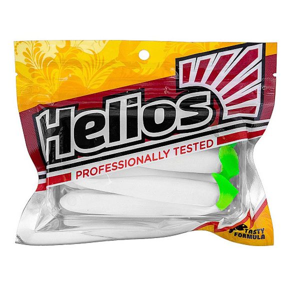 Виброхвост Jumbo 4,95&#39;/12.5 см White &amp; Green 5шт. (HS-7-016) Helios