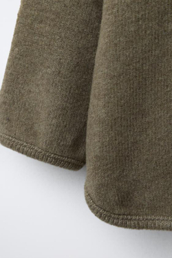 ZARA ФУТБОЛКА SOFT TOUCH, ХАКИ